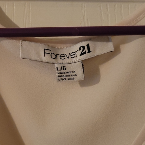 Forever 21 cream dress. Size L - Picture 4 of 5